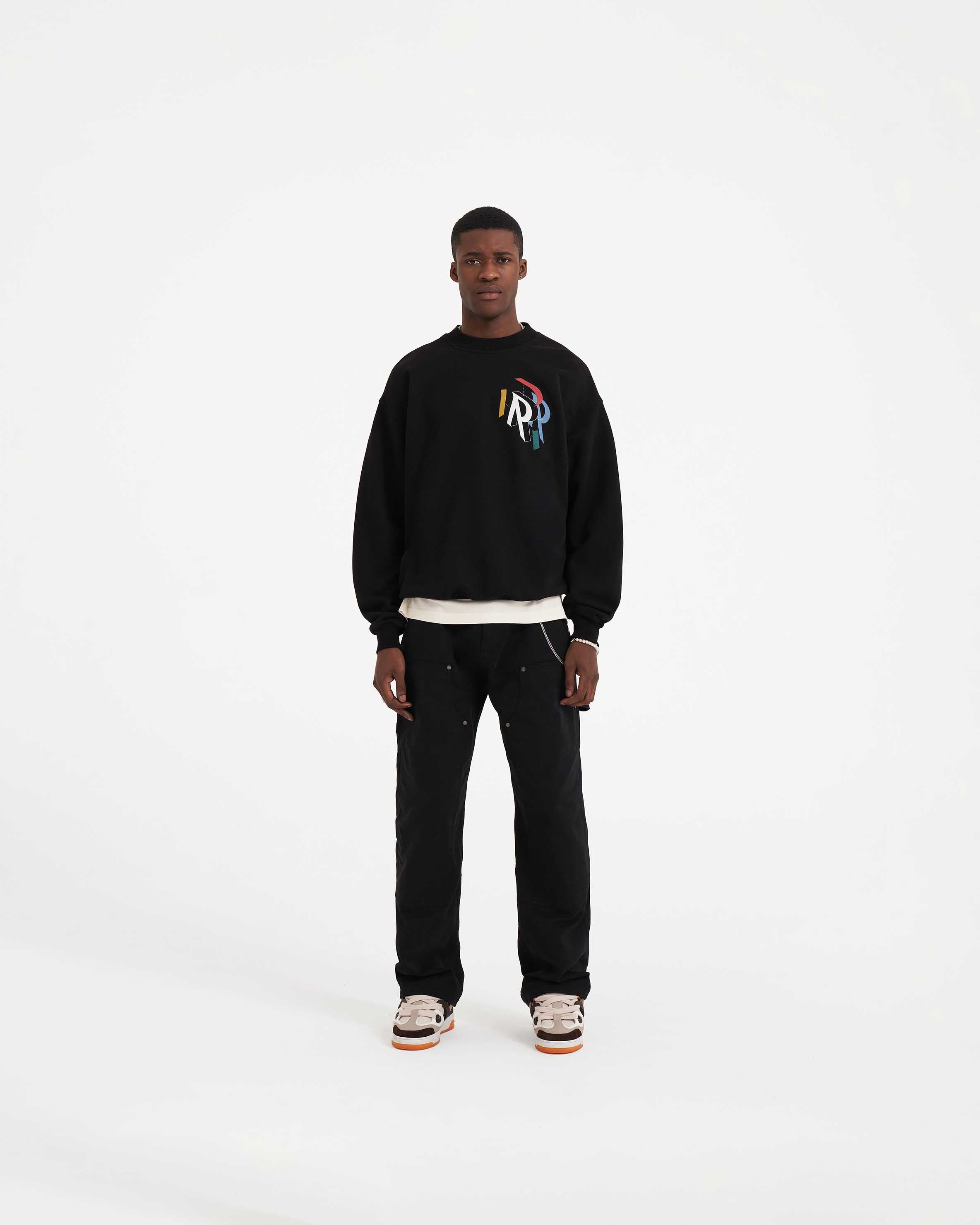 Initial Assembly Sweater - Black